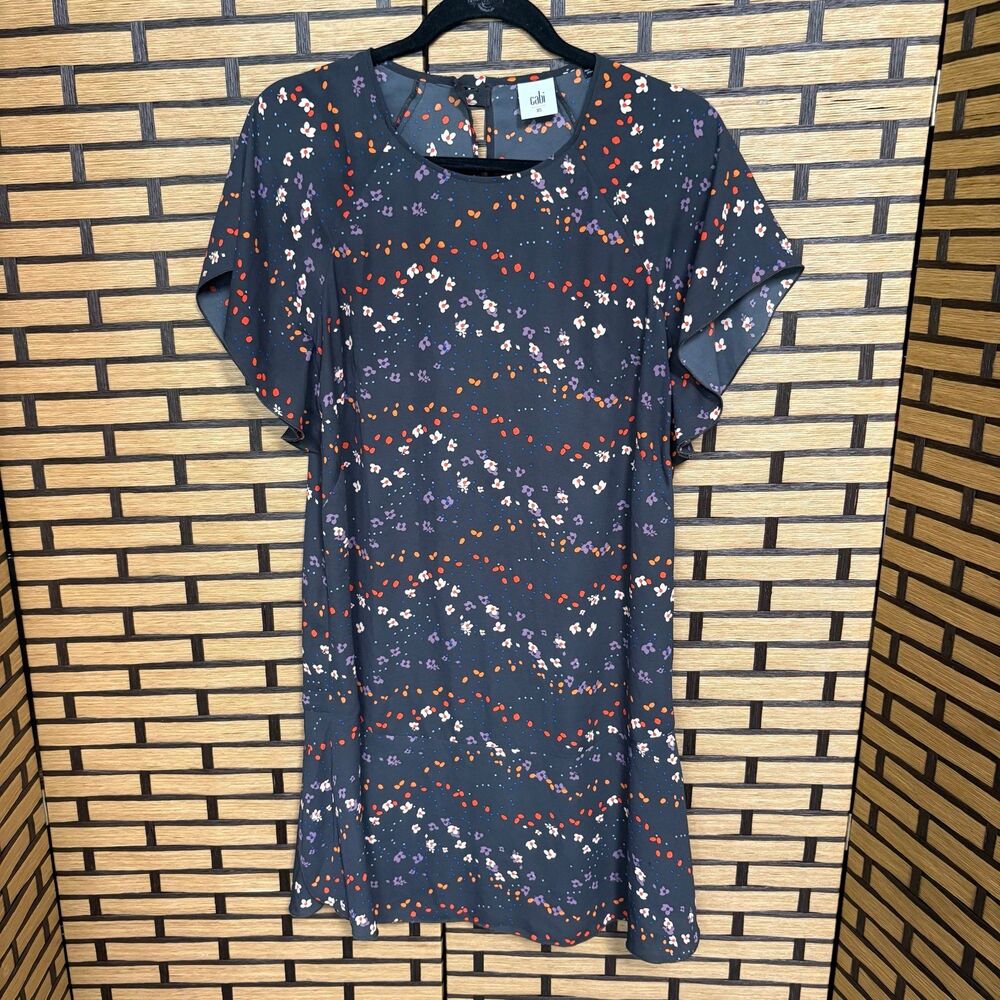Cabi Grey Floral Dress Size XS‎